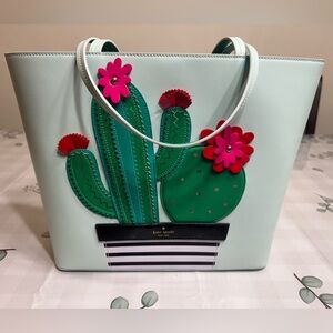 Collector Kate Spade Leather Cactus Tote - like new